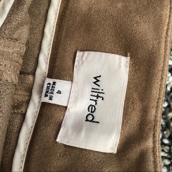 Wilfred Brown Suede Mid-length Skirt - Picture 3 of 6